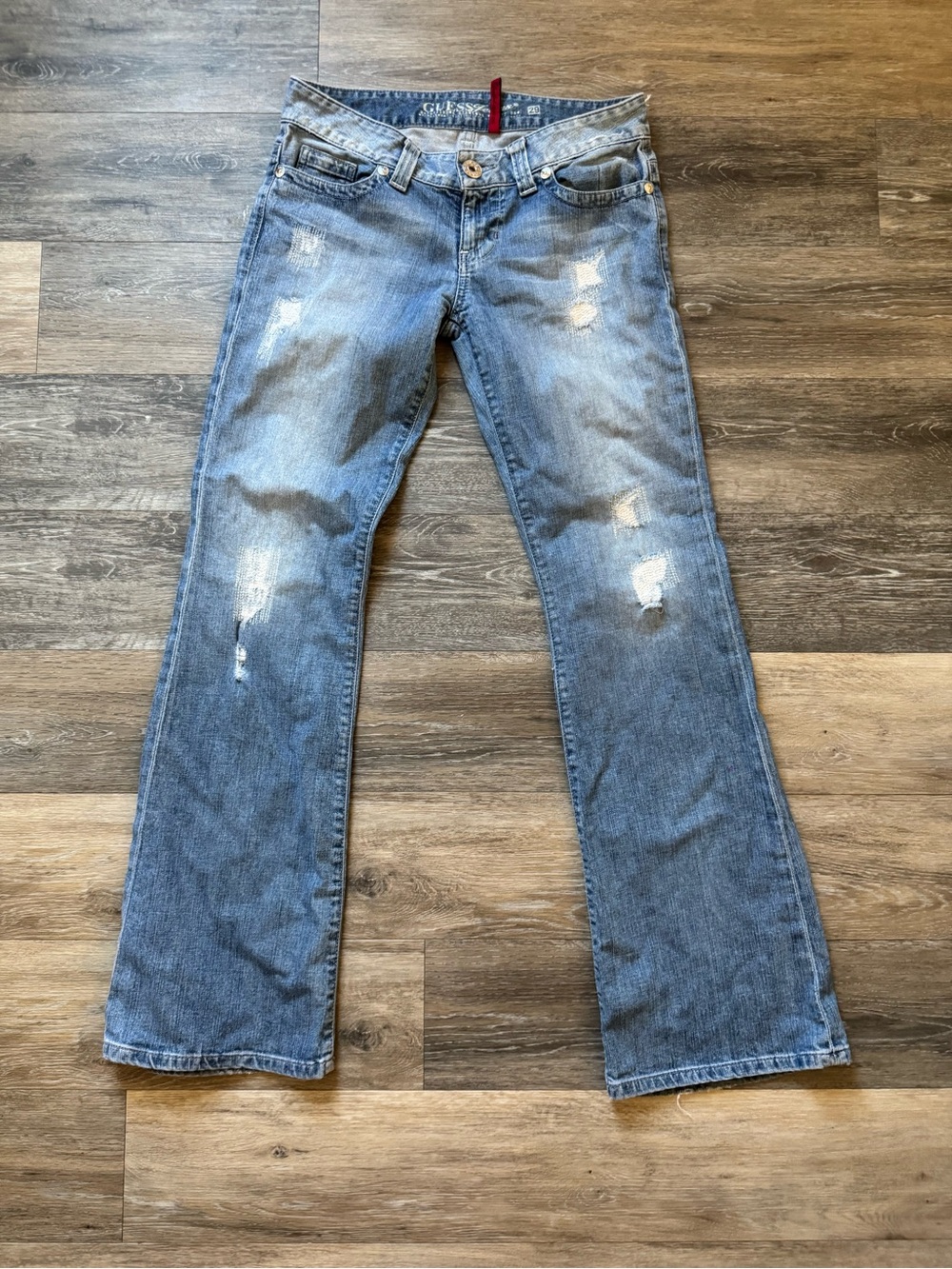Vtg Y2K Guess Daredevil flare leg jeans sz 29